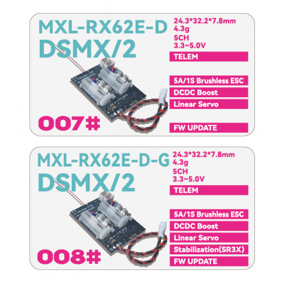 MXL-RX62E-D/D-G (DSMX/DSM2)...